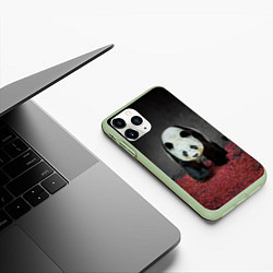 Чехол iPhone 11 Pro матовый ПАНДА, цвет: 3D-салатовый — фото 2