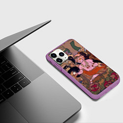 Чехол iPhone 11 Pro матовый BRING ME THE HORIZON ART, цвет: 3D-фиолетовый — фото 2