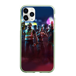 Чехол iPhone 11 Pro матовый Watch dogs Z, цвет: 3D-салатовый