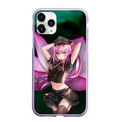 Чехол iPhone 11 Pro матовый Zero Two, цвет: 3D-светло-сиреневый