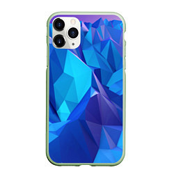 Чехол iPhone 11 Pro матовый NEON CRYSTALLS, цвет: 3D-салатовый