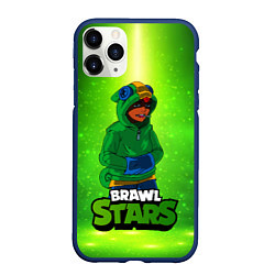 Чехол iPhone 11 Pro матовый Brawl Stars Leon, цвет: 3D-тёмно-синий