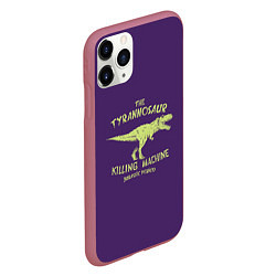 Чехол iPhone 11 Pro матовый Тираннозавр, цвет: 3D-малиновый — фото 2