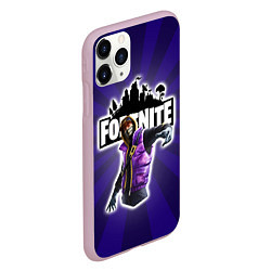 Чехол iPhone 11 Pro матовый FORTNITE, цвет: 3D-розовый — фото 2