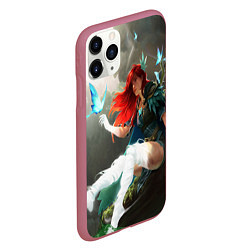 Чехол iPhone 11 Pro матовый Windranger Dota, цвет: 3D-малиновый — фото 2