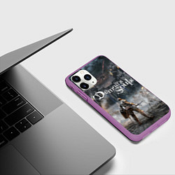 Чехол iPhone 11 Pro матовый Demons Souls, цвет: 3D-фиолетовый — фото 2