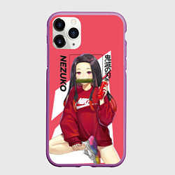 Чехол iPhone 11 Pro матовый Nezuko