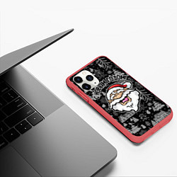 Чехол iPhone 11 Pro матовый С Новым годом!, цвет: 3D-красный — фото 2