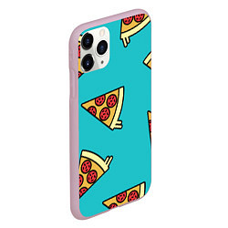 Чехол iPhone 11 Pro матовый Пицца, цвет: 3D-розовый — фото 2
