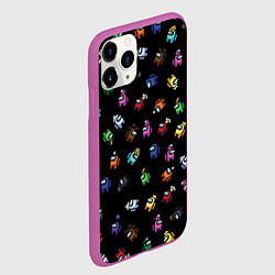 Чехол iPhone 11 Pro матовый Among Us, цвет: 3D-фиолетовый — фото 2