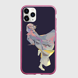 Чехол iPhone 11 Pro матовый Маньяк акудама, цвет: 3D-малиновый