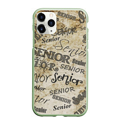 Чехол iPhone 11 Pro матовый Senior