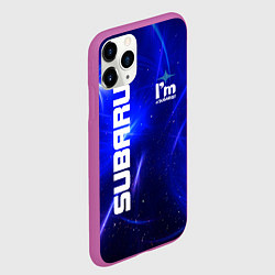 Чехол iPhone 11 Pro матовый Субару, цвет: 3D-фиолетовый — фото 2