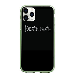 Чехол iPhone 11 Pro матовый Тетрадь смерти, цвет: 3D-салатовый