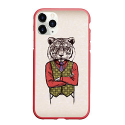 Чехол iPhone 11 Pro матовый ХИПСТЕР ТИГР