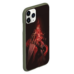 Чехол iPhone 11 Pro матовый Lord Grim, цвет: 3D-темно-зеленый — фото 2