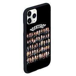Чехол iPhone 11 Pro матовый ROCK STARS, цвет: 3D-черный — фото 2