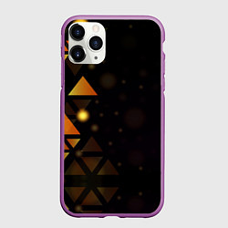 Чехол iPhone 11 Pro матовый Geometry, цвет: 3D-фиолетовый