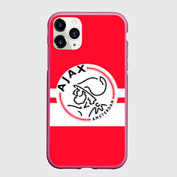 Чехол iPhone 11 Pro матовый AJAX AMSTERDAM, цвет: 3D-малиновый