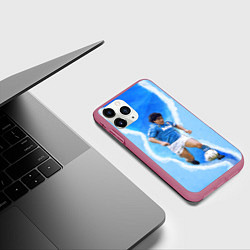 Чехол iPhone 11 Pro матовый Диего Армандо, цвет: 3D-малиновый — фото 2