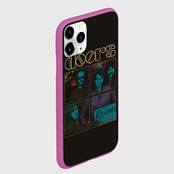 Чехол iPhone 11 Pro матовый The Doors, цвет: 3D-фиолетовый — фото 2