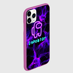 Чехол iPhone 11 Pro матовый Impostor, цвет: 3D-фиолетовый — фото 2