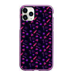 Чехол iPhone 11 Pro матовый 2020 год, цвет: 3D-фиолетовый