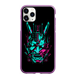 Чехол iPhone 11 Pro матовый Cyber Samurai, цвет: 3D-фиолетовый