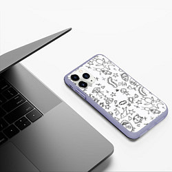 Чехол iPhone 11 Pro матовый DIE ANTWOORD, цвет: 3D-светло-сиреневый — фото 2
