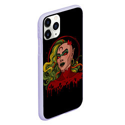 Чехол iPhone 11 Pro матовый Ведьма, цвет: 3D-светло-сиреневый — фото 2