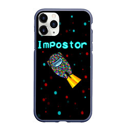 Чехол iPhone 11 Pro матовый Impostor, цвет: 3D-серый