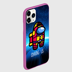 Чехол iPhone 11 Pro матовый Among Us, цвет: 3D-фиолетовый — фото 2