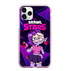 Чехол iPhone 11 Pro матовый Emz Эмз Brawl Stars, цвет: 3D-розовый