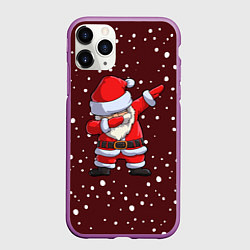 Чехол iPhone 11 Pro матовый Dab-Santa, цвет: 3D-фиолетовый