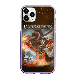 Чехол iPhone 11 Pro матовый Darksiders Z, цвет: 3D-светло-сиреневый