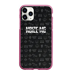 Чехол iPhone 11 Pro матовый Noize MC, цвет: 3D-малиновый