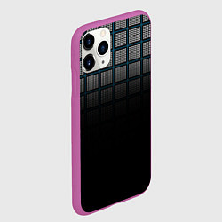 Чехол iPhone 11 Pro матовый Клетка, цвет: 3D-фиолетовый — фото 2