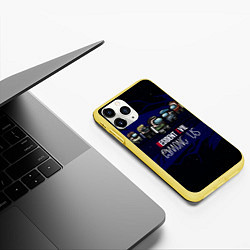Чехол iPhone 11 Pro матовый Among Us x Resident Evil, цвет: 3D-желтый — фото 2