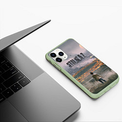 Чехол iPhone 11 Pro матовый Stalker, цвет: 3D-салатовый — фото 2