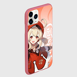 Чехол iPhone 11 Pro матовый GENSHIN IMPACT, КЛИ, цвет: 3D-малиновый — фото 2