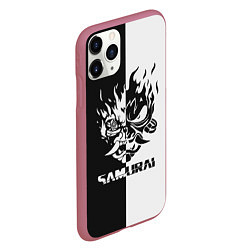 Чехол iPhone 11 Pro матовый SAMURAI, цвет: 3D-малиновый — фото 2