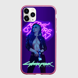 Чехол iPhone 11 Pro матовый Cyberpunk 2077 V