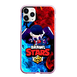 Чехол iPhone 11 Pro матовый Brawl Stars Эдгар, цвет: 3D-розовый