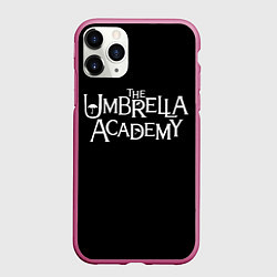 Чехол iPhone 11 Pro матовый Umbrella academy, цвет: 3D-малиновый
