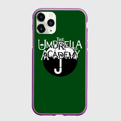 Чехол iPhone 11 Pro матовый Umbrella academy, цвет: 3D-фиолетовый