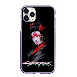 Чехол iPhone 11 Pro матовый CYBERPUNK 2077 JAPAN