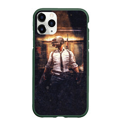 Чехол iPhone 11 Pro матовый PUBG, цвет: 3D-темно-зеленый