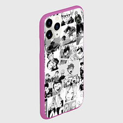 Чехол iPhone 11 Pro матовый Haikyu, цвет: 3D-фиолетовый — фото 2