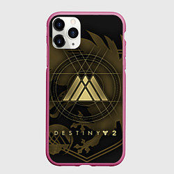 Чехол iPhone 11 Pro матовый DESTINY, WARLOCK, цвет: 3D-малиновый
