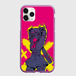 Чехол iPhone 11 Pro матовый Toga, цвет: 3D-фиолетовый